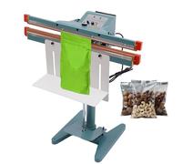 Sellador térmico industrial de impulso de pedal de pie, máquina de sellado de bolsas resistente con temporizador ajustable, grado comercial para bolsas de polietileno grandes, mylar y embalaje de