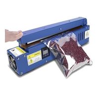 Sellador térmico manual de bolsas con control de temperatura, sellado, corte e impresión para envases de plástico, ideal para uso doméstico y comercial