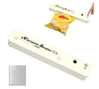 Selladora Al Vacío - Conservación De Alimentos Hermética Reutilizable Sin Cable,Selladora al Vacío con 100 Bolsas de,Para Cocina Hogar Viaje Carne Cruda Marisco Fruta Verduras Pan