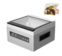 Selladora al vacío de cámara comercial, máquina digital de envasado al vacío de alimentos, alta potencia de succión de 90 kPa, barra de sellado de 29 cm, velocidad y tiempo ajustables