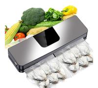 Selladora Al VacíO Multifuncional De Acero Inoxidable Con Modo HúMedo Y Seco, Indicador Led Y FuncióN Extractora Para Hogar Y Restaurante