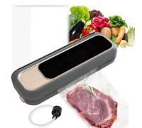 Selladora Al VacíO PortáTil Multifuncional Con Modo HúMedo Y Seco, Indicador Led, DiseñO De Tira De Corte Y FuncióN De ExtraccióN Externa, Ideal Para El Hogar Y Restaurantes,Grey