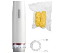 Selladora al Vacío - Recargable De Mano Reutilizable Portátil | Selladora De Bolsas Para Comida Eléctrica | para Picnic Viaje Cocina Camping Carne Verduras Pescado