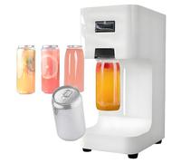 Selladora automática de latas, herramienta comercial para sellar latas, altura máxima de sellado: 17 cm/6,6", diámetro: 5,1 cm/2", para cerrar latas de aluminio, con función de conteo,White
