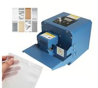 Selladora Automática para Empaque de Alimentos, Máquina de Sellado con Control de Temperatura para PVC, Aluminio y Papel Kraft para Tiendas Pequeñas(Stripe)