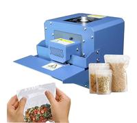 Selladora Contínua Automática, Máquina Térmica para Bolsas Plástico - 300W, Selladora de Rodillo 5m/min PVC/Aluminio/Kraft, Máquina Empaque Industrial Inoxidable