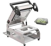 Selladora de Bandejas Comercial de Acero Inoxidable, Máquina de Envasado de Alimentos a Presión Manual para Cajas y Contenedores para Llevar,para Verduras, Frutas,Comidas Preparadas