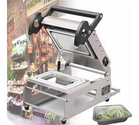 Selladora de bandejas de comida comercial for llevar selladora manual a presión for carnes y alimentos cocidos con un rendimiento de 7 a 8 veces por minuto(26 * 17cm)