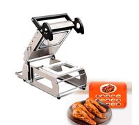 Selladora de Bandejas Semiautomática Eficiente, Máquina de Sellado Térmico Manual para Envases de Alimentos Comercial, Película de Ancho 180mm para Cajas con Carne a la Parrilla