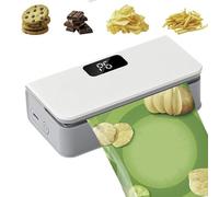 selladora de bolsas plásticas, selladora y cortadora de bolsas de patatas fritas 2 en 1 recargable, Heat Sealer con pantalla LED y 6 modos de sellado, maquina sellador de bolsapara aperitivos