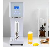 Selladora de latas comercial de 370 W, semiautomática, diámetro de sellado de latas de 55 mm/2,17 pulgadas, con contador y pantalla táctil LCD, manual para frascos, latas de vidrio, plástico