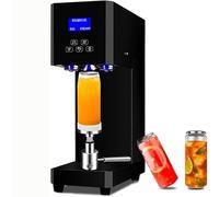 Selladora de Latas Completamente Automática Portátil Multifuncional Máquina Selladora de Vasos Automática Comercial de 180W Diámetro de 5,5cm Selladora de Latas de Refresco,02