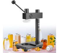 Selladora De Latas Manual,Máquina Cerradora De Latas Con Base Fija,Herramienta Manual Para Sellar Frascos,Altura Ajustable,Para Frascos De 250/330/400/500/700 Mm De Altura Y 51 Mm De Diámetro Grey
