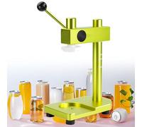 Selladora De Latas Manual,Máquina Cerradora De Latas Con Base Fija,Herramienta Manual Para Sellar Frascos,Altura Ajustable,Para Frascos De 250/330/400/500/700 Mm De Altura Y 51 Mm De Diámetro Green