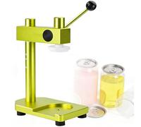 Selladora de Latas Manual, Máquina de Sellado de Latas de Bebidas y Alimentos, Ajustable 250ml-700ml, Diámetro 51mm, Selladora de Bebidas para Té con Leche, Café, Jugo y Refresco green