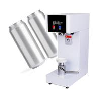 Selladora de vasos, máquina de sobremesa para tapar latas, altura de sellado ajustable de 15 a 20 cm, con función de conteo, para sellar frascos de plástico, frascos de vidrio y latas (blanc