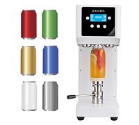 Selladora de vasos, máquina eléctrica para sellar latas de 370 W, con panel LCD, calibre 55 mm, altura ajustable para tapar botellas y latas de todo tipo de materiales.
