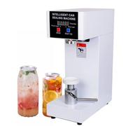 Selladora de vasos, selladora de latas eléctrica con pantalla LCD y contador, cerradora de latas, selladora de latas de calibre 55 mm, herramientas para tapar botellas, para latas de todo ti