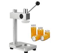 Selladora Manual De Latas For Frascos Y Botellas Herramienta Manual De Aleación De Aluminio For Uso Doméstico Y Comercial Solución De Sellado Fácil(White)