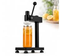Selladora Manual Latas Hojalata Fácil Usar Redondas Base Firme | Carcasa Metálica Reforzada, Ajuste Múltiples Diámetros, Bocas Anchas, Para Tiendas Pop-Up Bebidas(Black)