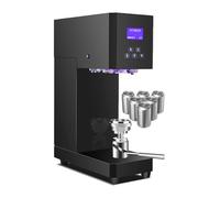 Selladora para Latas de Mostrador-370W Cerradora Eléctrica-Regulación 11,5-17cm,Eje Giratorio,Sellado Rápido,Pantalla LED-Para Lata Bebida PET y Metal 55mm de Diámetro