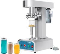 Selladora semiautomática de botellas y tazas con interruptor de pie para tiendas de té y panaderías con leche