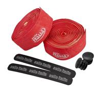 Selle Italia Cinta Manillar 'Smootape', para Granfondo, Rojo y Tapón Negro Juego, Unisex Adulto, Talla Única