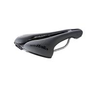 Selle Italia FLITE Boost Gravel TI 316 Superflow - Sillín Bicicleta Gravel, Agujero Anatómico, Acolchado Ligero, Amortiguadores - Talla L3, Gris