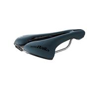 Selle Italia FLITE Boost Gravel TI 316 Superflow - Sillín de Bicicleta Gravel, Agujero Anatómico, Acolchado Ligero, Amortiguadores - Talla L3, Azul