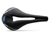 Selle Italia - Sillìn Bicicleta de Carretera MAX FLITE E-Bike Gel Superflow, Rail TI 316 Tubo Ø7, Sillìn Road Gran Turismo Fibra-tek, Comfort, Amortiguador, negro