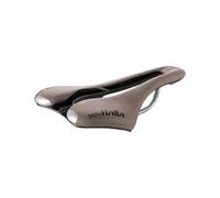 Selle Italia SLR Boost Gravel TI 316 Superflow - Sillín Bicicleta Gravel Racing Gel, Agujero Superflow, Inserciones Hi-Viz