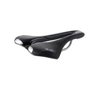 Selle Italia SLR Boost Gravel TI 316 Superflow - Sillín Bicicleta Gravel Racing Gel, Agujero Superflow, Inserciones Hi-Viz