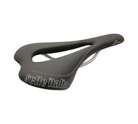 Selle Italia SLR Lady TI 316 Superflow - Sillín de Bicicleta de Carretera y Gravel para Mujer con Gel Suave, Cómodo Agujero Superflow, Cuadro TI 316 - Talla L, Negro