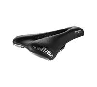 Selle Italia SPORT Gel Flow - Sillín Bicicleta Ciudad y Trekking con Agujero Anatómico y Cuadro Fec Alloy - Talla S2, Negro