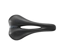 Selle Italia XO Man Flow - Sillín Bicicleta Trekking y Carretera Hombre, Rail FeC, Forma Anatómica - Talla Única S2, Negro