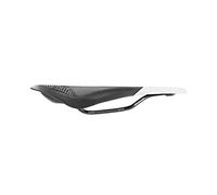 Selle Italia XR Flow - Sillín MTB y Off-Road con Orificio Central, Gel de Silicona, Revestimiento Duro-tek - Talla S2, Negro/Blanco