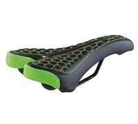 Selle Montegrappa FatBike SM 4010 - Sillín para bicicleta de montaña y trekking, unisex, en 6 colores, fabricado en Italia, color negro y verde