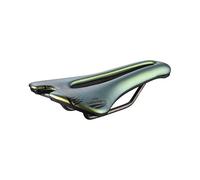 Selle San Marco ASPIDE Short Racing - Sillín Bicicleta Carretera Ligero, Agujero Anatómico, Rail Xsilite Resistente - Talla S3, Iridescent Gold