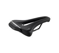 Selle San Marco Ground Sport - Sillín Bicicleta Off-Road, MTB, Mountain Bike, Rail Acero al Carbono, Agujero Anatómico - Talla L3, Negro