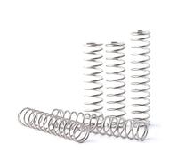 SellGood Muelles Metálicos 10 Uds diámetro del Alambre 0,2mm Acero Inoxidable pequeño Resorte de compresión OD 2mm/2,5mm/3mm/4mm Longitud 5-50mm 10 Uds Muelles Metálicos(50mm,2MM_0.2MM)