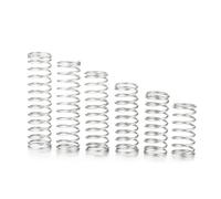SellGood Muelles Metálicos 10 Uds diámetro del Alambre 0,7mm Acero Inoxidable pequeño Resorte de compresión OD 6mm/7mm/8mm/9mm Longitud 10-50mm Muelles Metálicos(20mm,7MM_0.7MM)