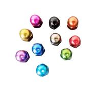 SellGood Tuerca de Mano 10 Piezas de Tuercas ciegas de Aluminio M3 M4 M5 M6, Tapas Decorativas de Aluminio de Colores.(Sliver,M5 10pcs)