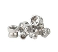SellGood Tuerca de Mano 2-10 Piezas M6 M8 M10 M12 Tuercas de ruptura de cizallamiento con Giro de Acero Inoxidable 304 Tapa de Tuerca(M8-10pcs)
