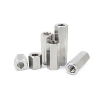 SellGood Tuerca de Mano 5 uds pilares de Columna Hexagonal M5 M6 304 separadores de Placa Base de Acero Inoxidable Estante de Tablero Hexagonal espaciado Tornillos espaciadores(60mm,M6)