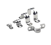 SellGood Tuerca de Mano Abrazadera de Tubo de Agua Tipo U de Acero Inoxidable 304, Engrosada, Tipo U, para sillín de Caballo, Soporte de aro de Garganta, 5/10 Unidades(14mm 10pcs)