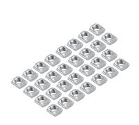 SellGood Tuerca de Mano Tuercas con Ranura en T, 30 Uds., Serie 20, Carril de Aluminio, M3, M4, M5, M6, Tuercas deslizantes(M4)