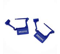 Sello a prueba de manipulaciones, candado seguridad a, sellos etiquetas desechables numeradas, cerraduras autoblocantes para(Blue,100 PCS)