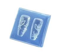 Sello artístico de elastómero en relieve, patrón tranquilo, formato flexible para proyectos de manualidades y planes de complementos, arte permanente