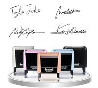 Sello autoentintable personalizado -Trodat 4910 & T926-Sello firmado- Tamaño:0.35" x 1.5"(9 * 26m)