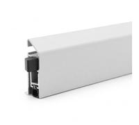 Sello automático de caída puerta aleación aluminio | Blanco plateado, apertura izquierda o derecha, 13x40x915mm: puertas interiores de habitaciones(Silver-white (Left-opening))
